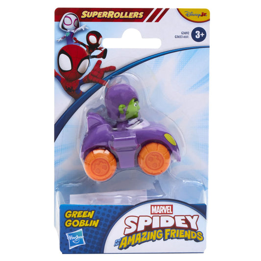 Marvel Super Rollers Green Goblin cu Vehicul Hasbro 5.5cm - Default Title [ps:e85e7abc-61b4-4793-bbc3-6a44f272abe0]