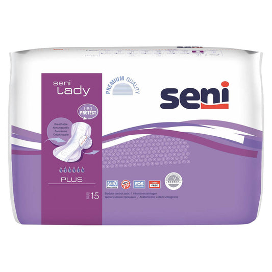 SENI Lady, absorbante incontinenta, Plus, 15 buc [ps:053cec8f-3fbf-41a2-b2ac-03d14bbe5e4a]