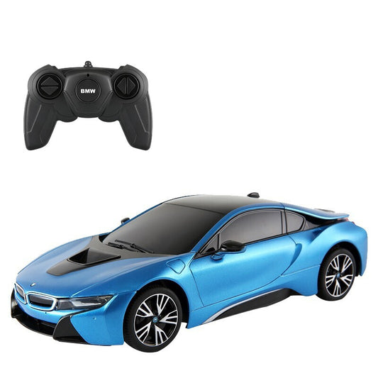 MASINA CU TELECOMANDA BMW i8 ALBASTRU CU SCARA 1 LA 18 [ps:d4c885b8-1532-4b5d-9f62-c8ce94784aa7]