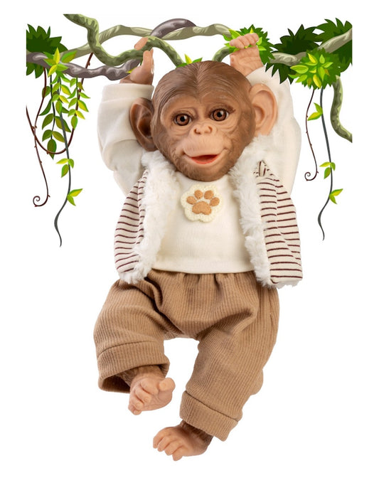 Papusa Reborn Maimuță Guca, 32 cm, Corp Textil | infant.ro - Default Title [ps:e715e10b-c2f1-41b5-b819-e828a155f023]