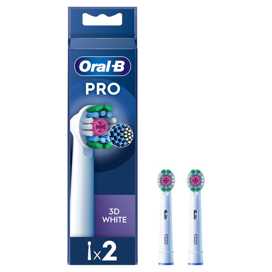 ORAL-B Pro 3D White, rezerva periuta electrica, 2 buc [ps:13823254-4047-436f-958b-4fc406c3e484]