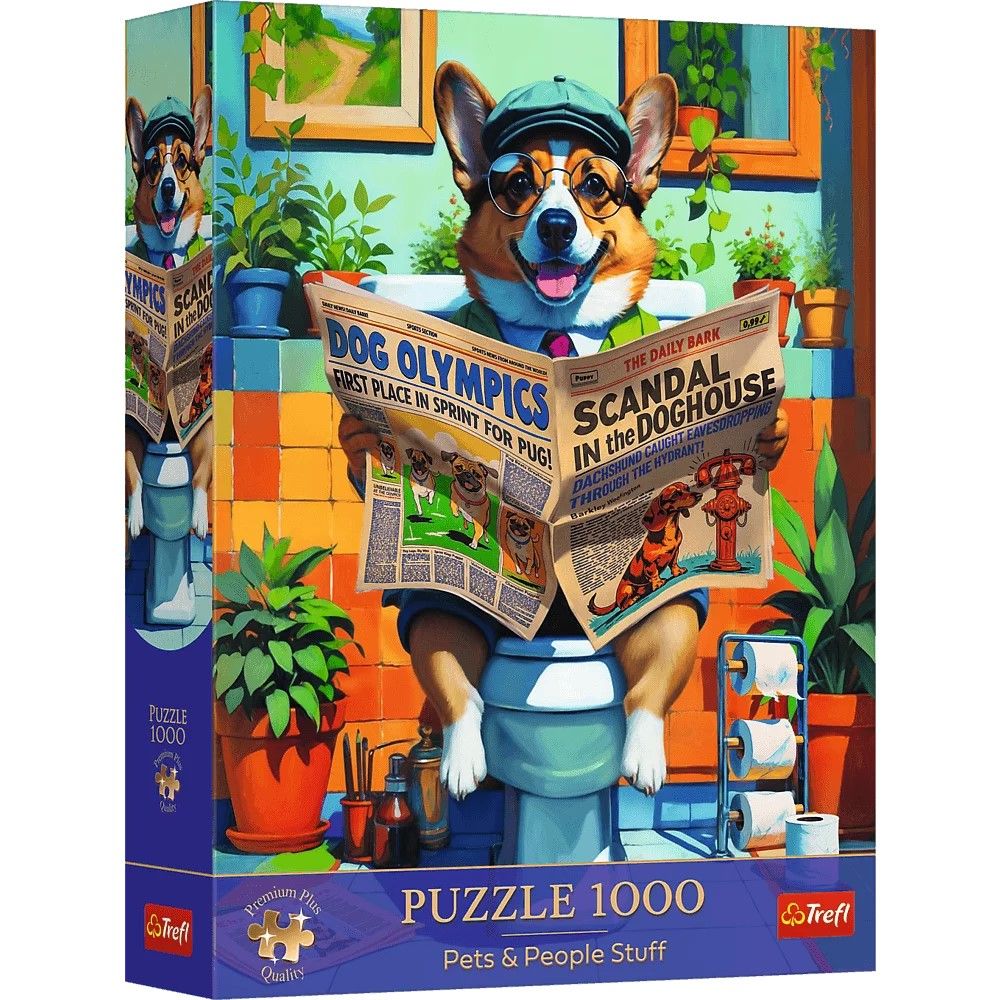 Puzzle Trefl 1000 Piese - Corgi la Toaletă | Premium Plus - Default Title [ps:99e127d1-db92-4ad8-9abb-55cd8ad2a4b9]