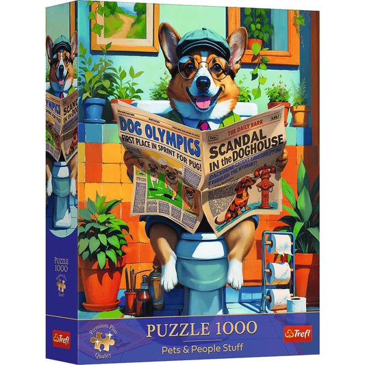 Puzzle Trefl 1000 Piese - Corgi la Toaletă | Premium Plus - Default Title [ps:99e127d1-db92-4ad8-9abb-55cd8ad2a4b9]