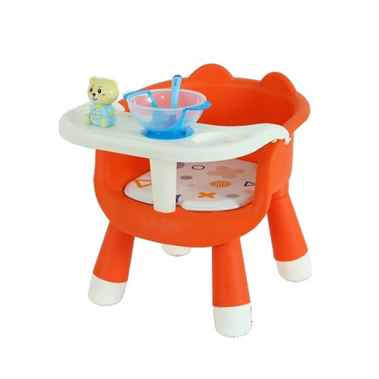 Scaun de Masa Flippy 2 in 1, Tavita Detasabila, Albastru - Portocaliu [ps:ca3059f2-3d71-4b9d-b158-676956309387]
