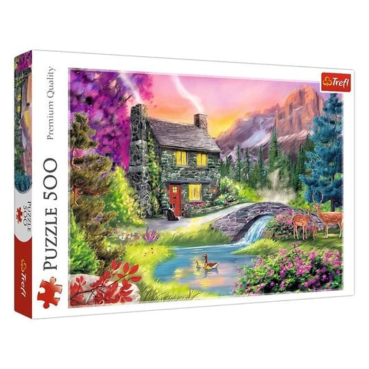 Puzzle Peisaj Idilic 500 piese Trefl - Jumbo - Default Title [ps:d5509336-67ca-429f-aea6-b99a58e2ac00]