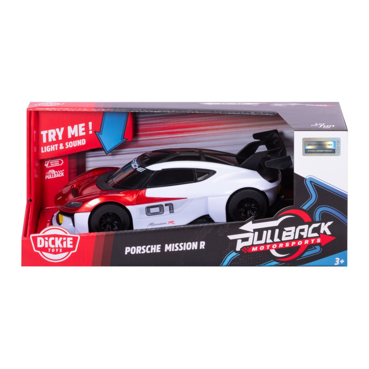 Mașină Porsche Mission R Dickie Toys, Lumini și Sunete, 28cm - Default Title [ps:57352977-5f60-4dc1-a9ad-09c26cf02c67]