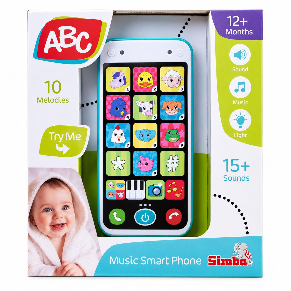 Telefon Inteligent ABC Simba cu Muzică și Lumini pentru Bebe - Default Title [ps:9ac2e500-2e25-43c9-9d83-457ee328733c]