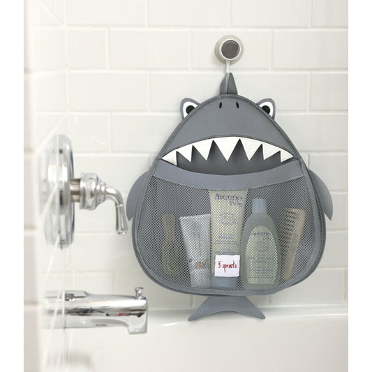 Organizator de baie pentru cosmetice si jucarii, Rechin, 3 Sprouts [ps:ff80f85a-b50f-43ef-95cb-32c54618d6bd]