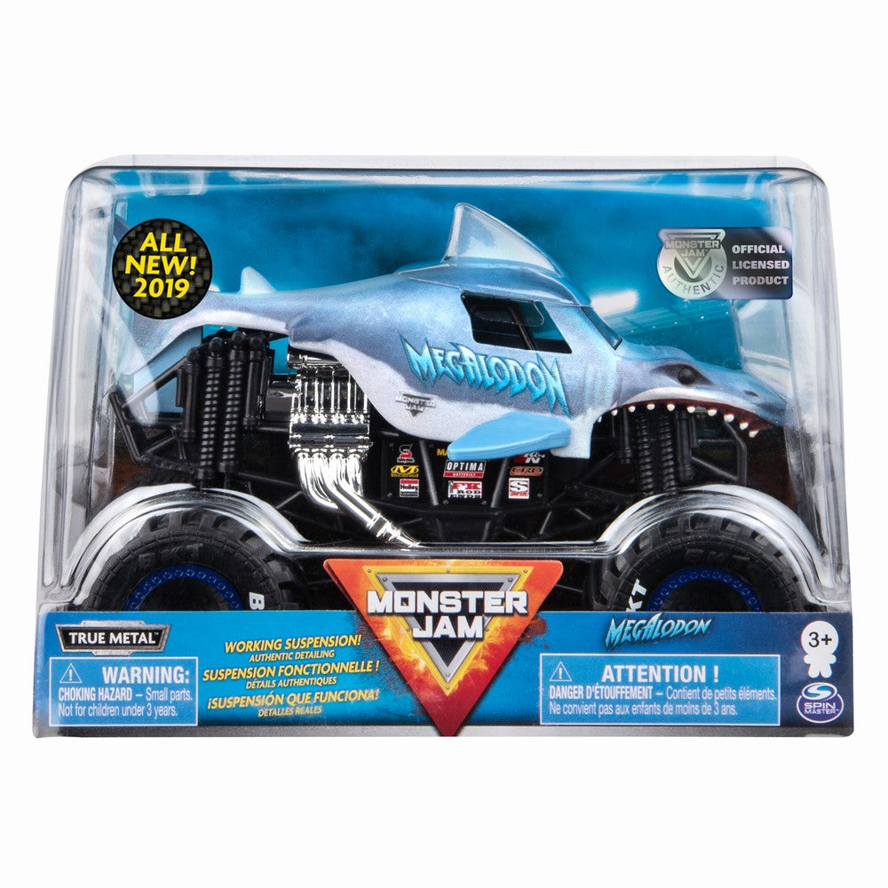 MONSTER JAM MACHETE METALICE SCARA 1 LA 24 BLESTEMUL - Megalodon [ps:6dc34a0a-218e-4eb2-9ad7-4b92af2a76ff]