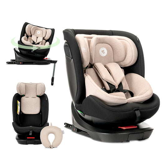 Scaun Auto Lorelli Concord Pro, Rotativ 360, Isofix, Black - Beige [ps:31aae562-a0d0-4b85-bc2e-77db904e3c54]