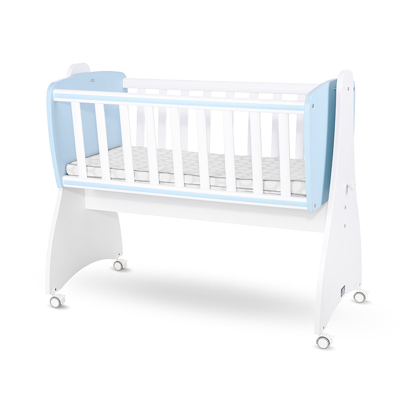 Pat Balansoar Lorelli First Dreams, White, Transformabil - White Baby Blue [ps:ad307625-0d02-4cbf-80fc-861d1930538a]