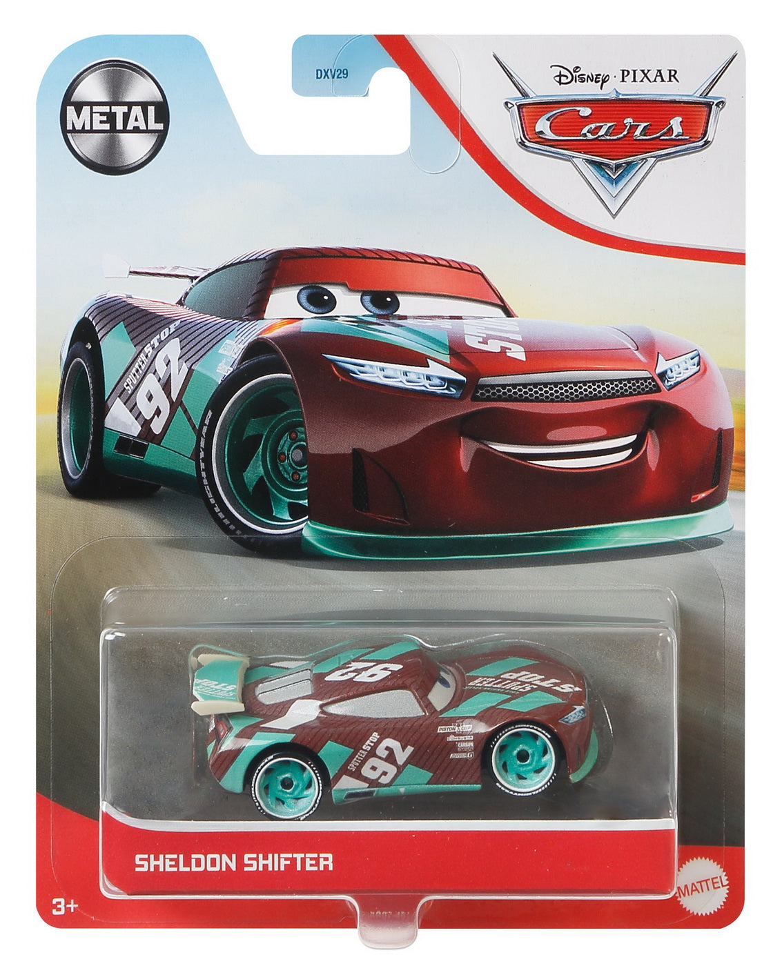 MASINUTA METALICA CARS3 PERSONAJUL BRIAN SPARK Mattel - Sheldon Shifter [ps:032fef89-88ab-487a-9a7a-7620ea17b051]