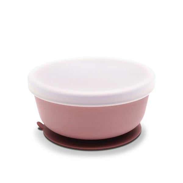 Bol Hranire Silicon cu Ventuză și Capac Lorelli, Fresh Green - Pink [ps:19660fca-af0e-4283-9d1b-ad74c63951dc]
