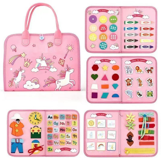 Carte Senzorială Montessori Flippy, Model Unicorni, Roz - Default Title [ps:b154531e-6db4-4a7e-9dc2-4fbbd8caf7b9]