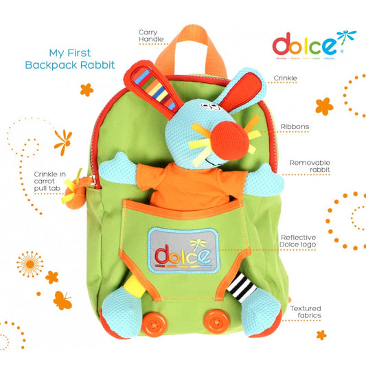 Rucsac cu jucarie iepuras, Dolce [ps:32be8b75-5868-4e2c-86fd-4e17588f6e4f]