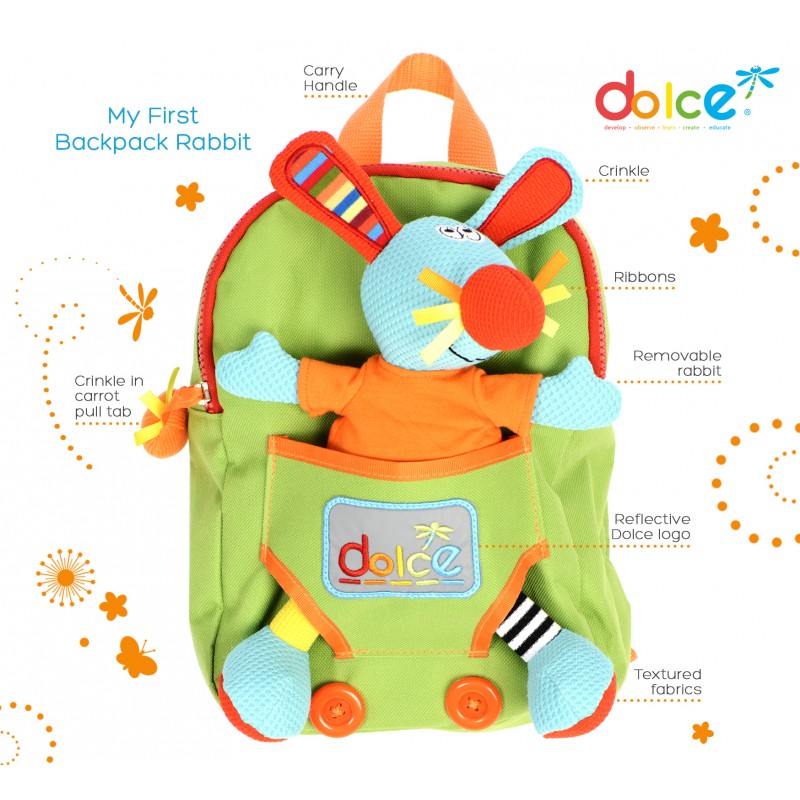 Rucsac cu jucarie iepuras, Dolce [ps:32be8b75-5868-4e2c-86fd-4e17588f6e4f]