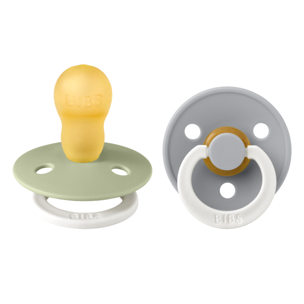 Set 2 Suzete BIBS Colour Glow Latex, 0 luni, Black/Vanilla - Sage [ps:5adecae3-02cb-4ffa-804c-264b2d6ddcab]