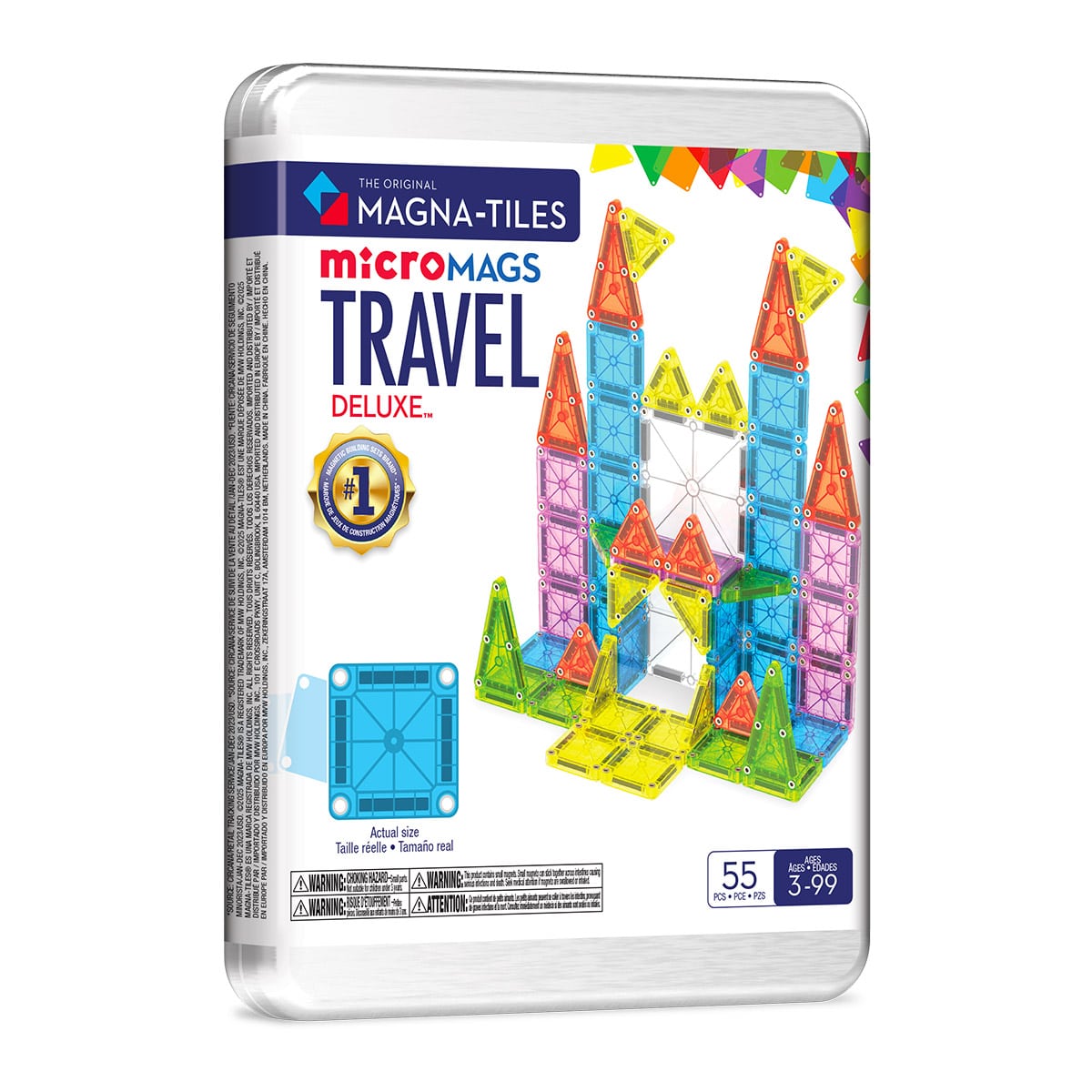 MAGNA-TILES microMAGS Travel Deluxe, 55 piese - Jucărie - Default Title [ps:724b784c-0305-4c98-8b2f-0623cc2e767b]