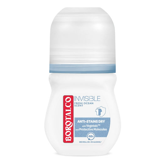 BOROTALCO Invisible Blue, roll-on, 50 ml [ps:9f3c28f0-5c2f-41ef-a9ae-bfb65ee6af45]