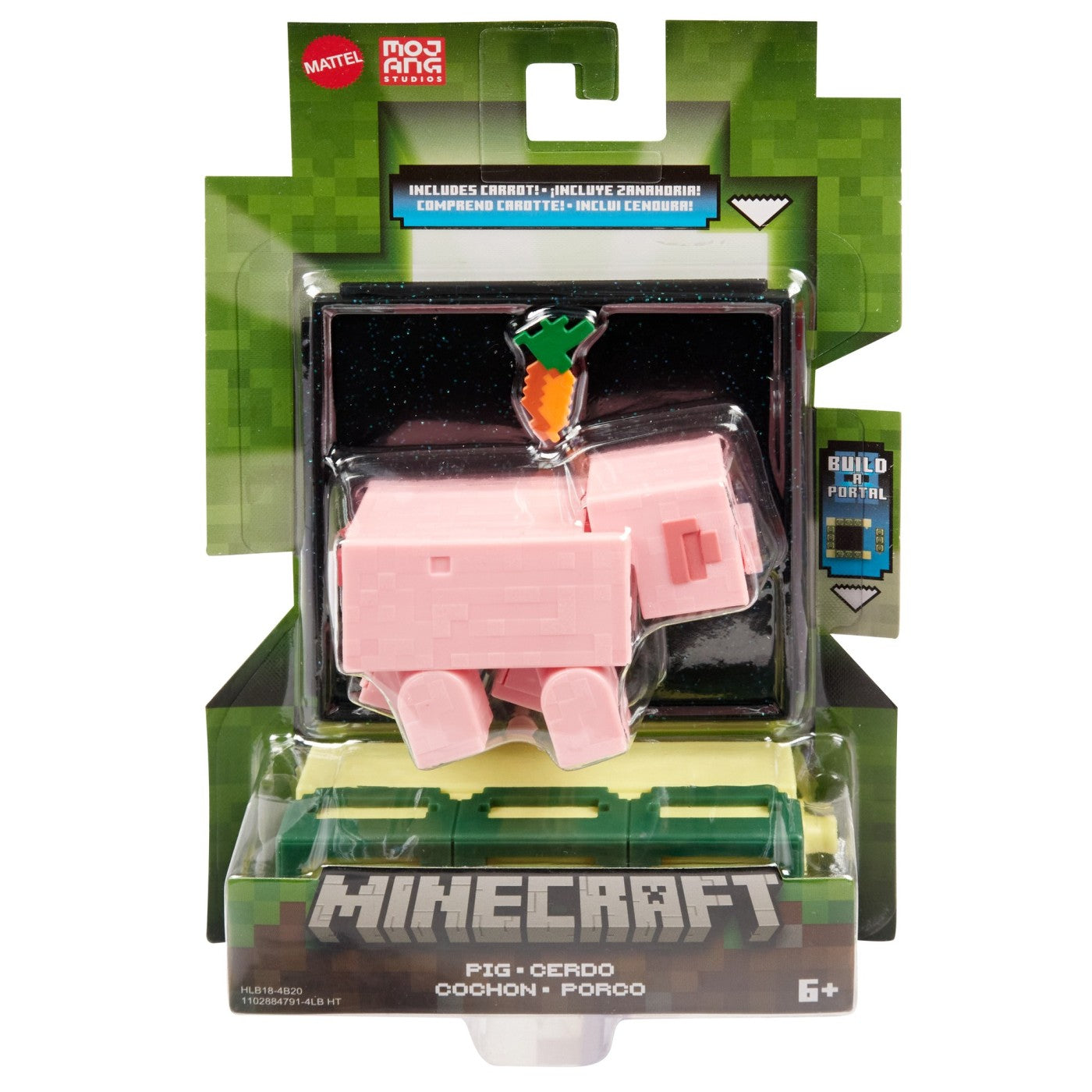 MINECRAFT CRAFT A BLOCK FIGURINA PIG 8CM Mattel - Pig [ps:3be26acc-3a41-4b26-9f6d-bc0519c372e2]