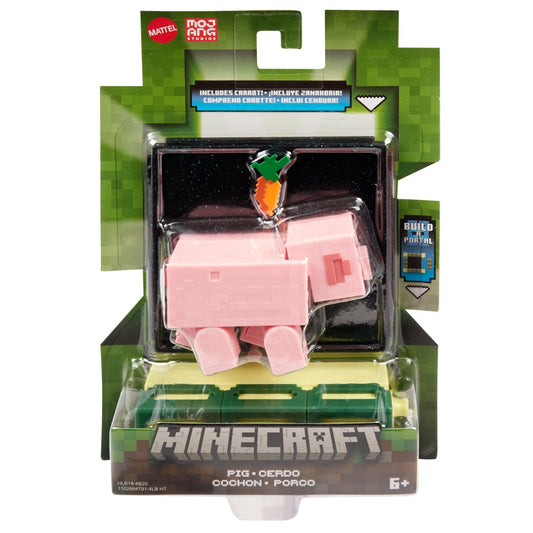 MINECRAFT CRAFT A BLOCK FIGURINA PIG 8CM Mattel - Pig [ps:3be26acc-3a41-4b26-9f6d-bc0519c372e2]
