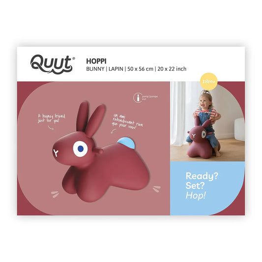 Hoppi Bunny Iepuraș Gonflabil Săltăreț Gri Quut - Bordo [ps:9e90af3d-f2d4-4dc4-967f-dd69c43dcf5a]