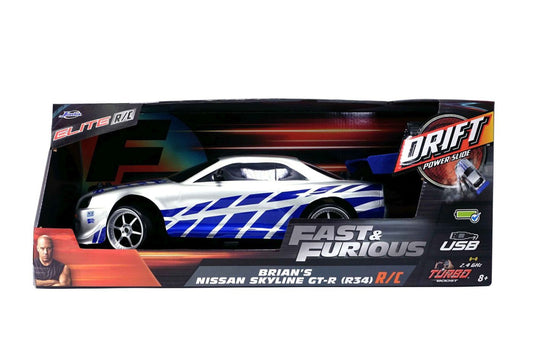 Mașinuță RC Jada Fast & Furious Nissan Skyline GTR R34 1:10 - Default Title [ps:617e9739-1fd2-4a5b-b802-eb410192c923]