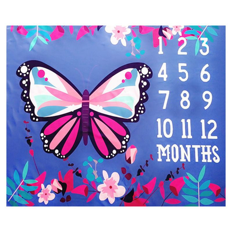 Paturica Milestone subtire pentru fotografii memorabile Fluture mov Drool [ps:3cf4b78e-29bb-4d03-9555-3369ea2d942c]