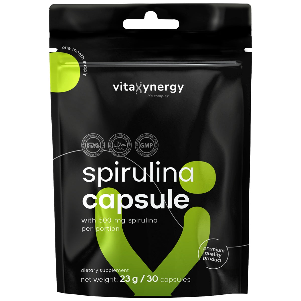 VITAXYNERGY Spirulina, supliment alimentar, 30 capsule, 1 buc [ps:75985cad-317a-4422-af6b-ef1bde75526b]