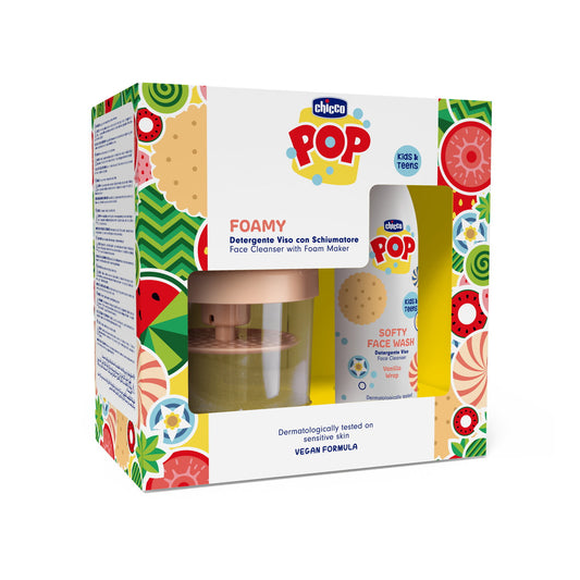 Set Gel Curățare Față Chicco POP Vanilie, 150ml, 6 ani+ - Default Title [ps:408cbd62-30d8-426d-bbc7-ca95ff8cddab]
