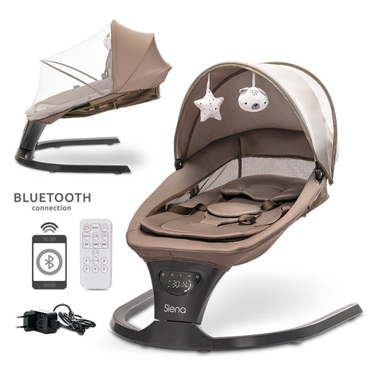 Leagăn Electric Lorelli Siena, 0-12 luni, Graphite - Mocha [ps:69a57d15-2891-445b-8888-9927966317e8]