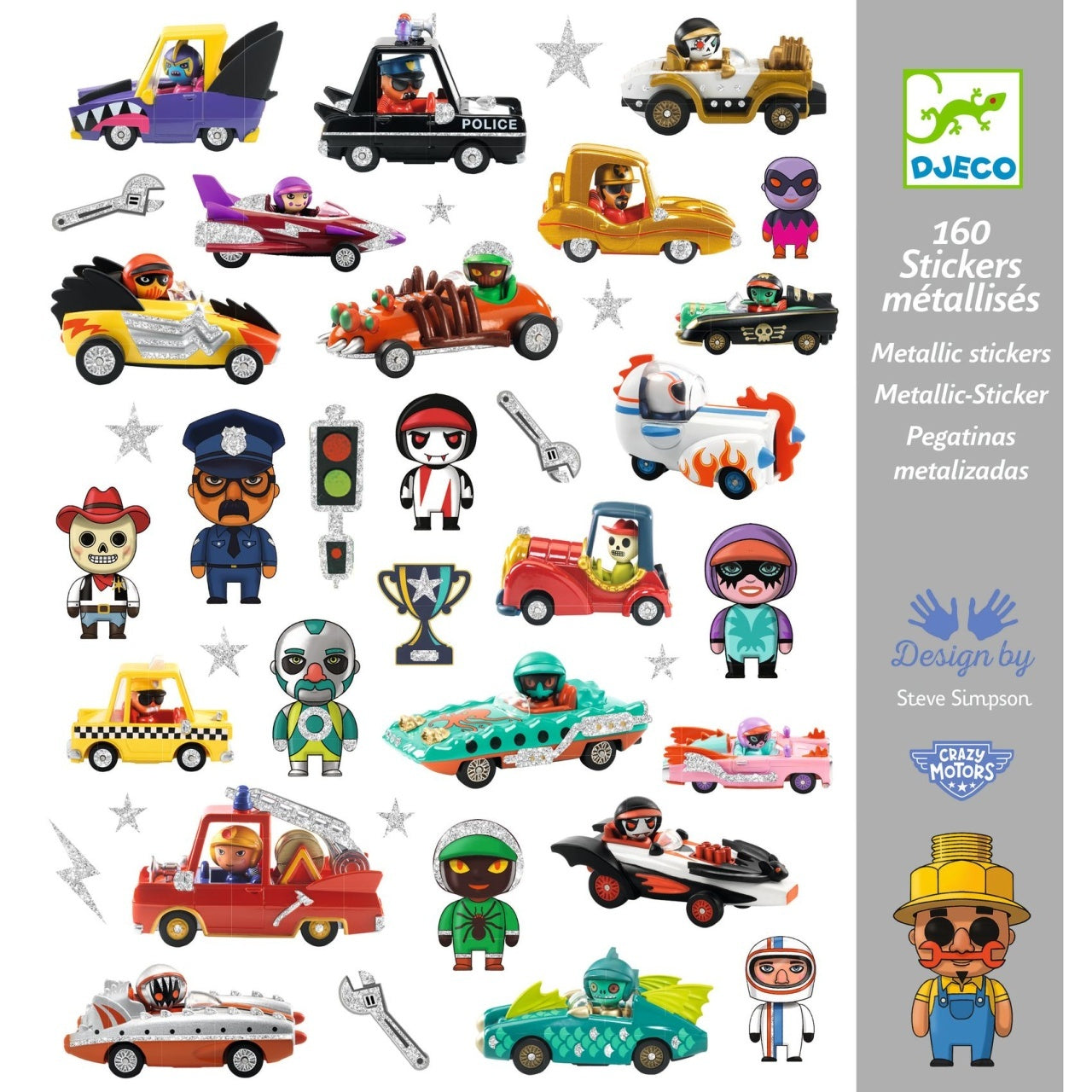 Abtibilduri metalice Vehicule, Djeco - Default Title [ps:1b7d16b5-40d9-4b12-be90-507edc81008b]