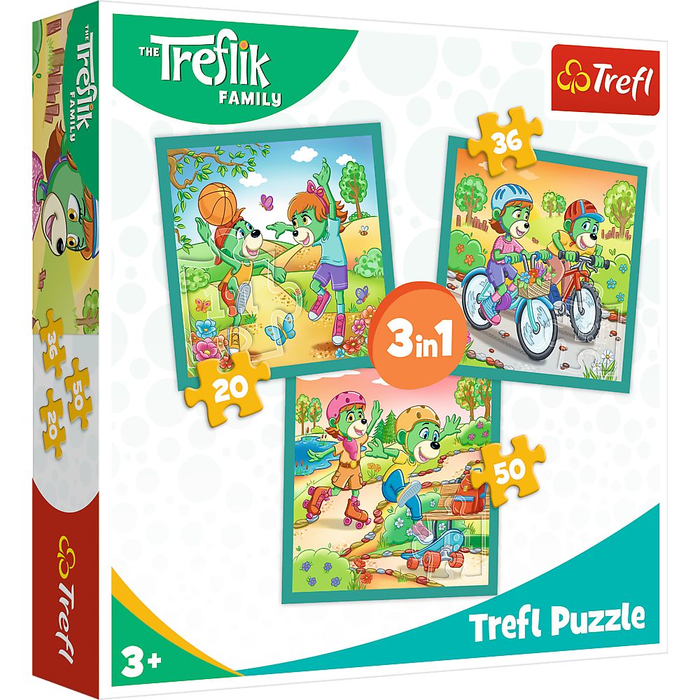 PUZZLE TREFL 3IN1 INTALNIREA FAMILIEI TREFELIK - Default Title [ps:291370f6-6df1-49de-9e44-0984b19be011]