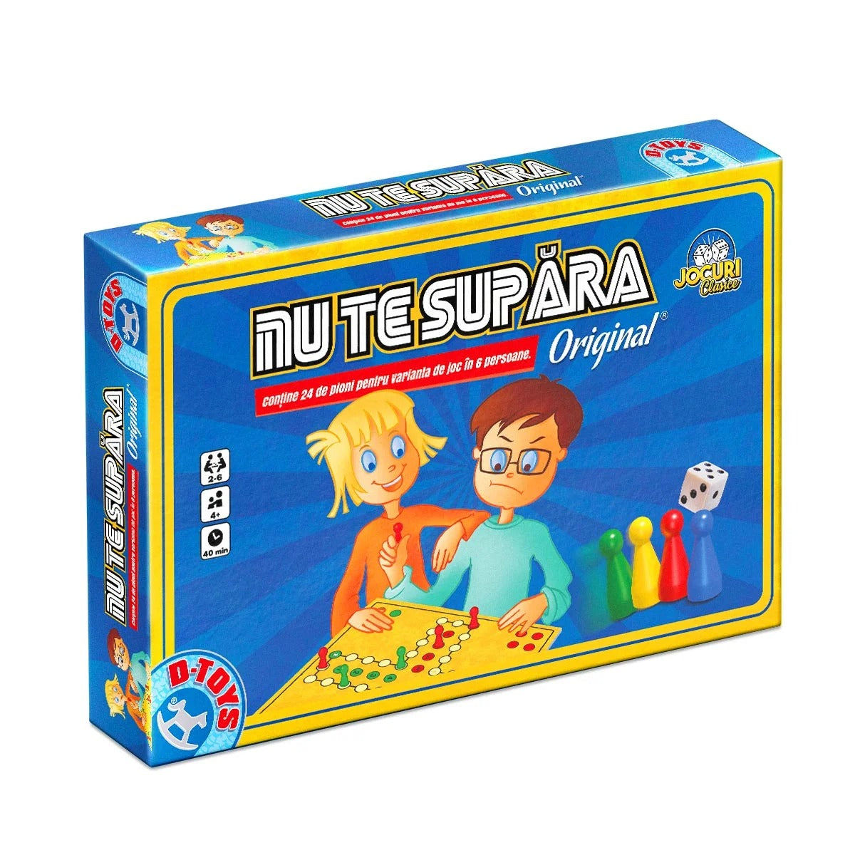 Joc de Societate Nu te Supăra D-TOYS - Pentru 2-4 Jucători - Default Title [ps:f0f773f9-97a5-4850-9856-3700764dc5ab]