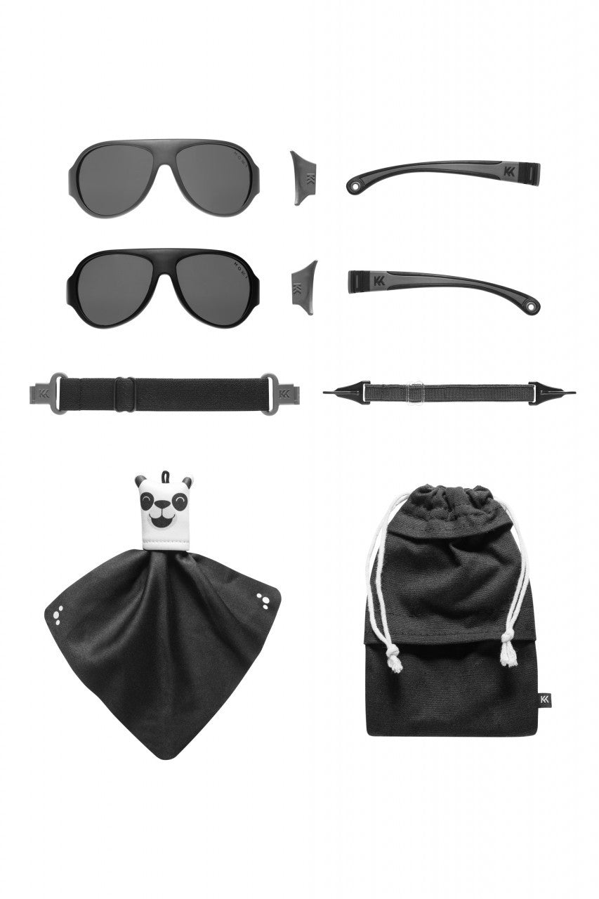 Ochelari de soare pentru copii MOKKI Click & Change, protectie UV, negru, 2-5 ani, set 2 perechi [ps:3d1a53ea-5667-46f1-accb-1a3d3612e0ca]