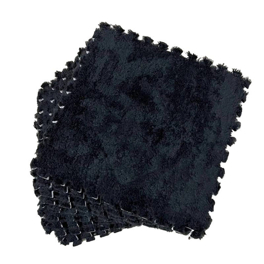 Set Covor Puzzle Flippy, Spuma EVA, 10 Piese, Alb | 30x30cm - Negru [ps:050a08e8-2620-4236-85eb-6fecdf0faa17]