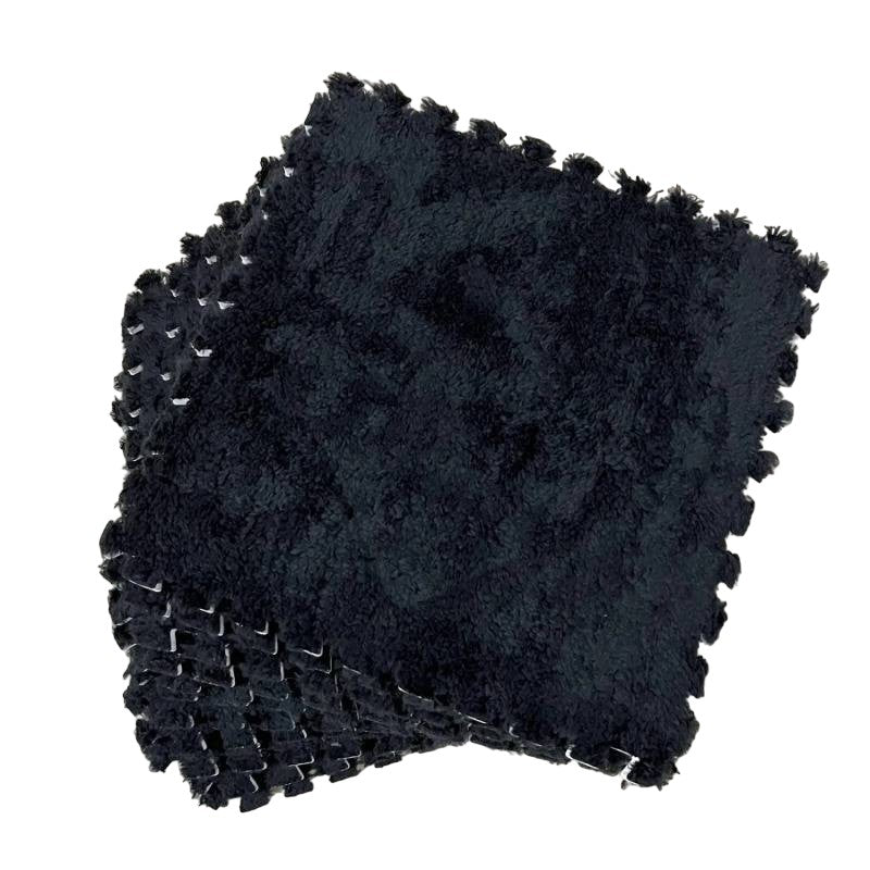 Set Covor Puzzle Flippy, Spuma EVA, 10 Piese, Alb | 30x30cm - Negru [ps:050a08e8-2620-4236-85eb-6fecdf0faa17]