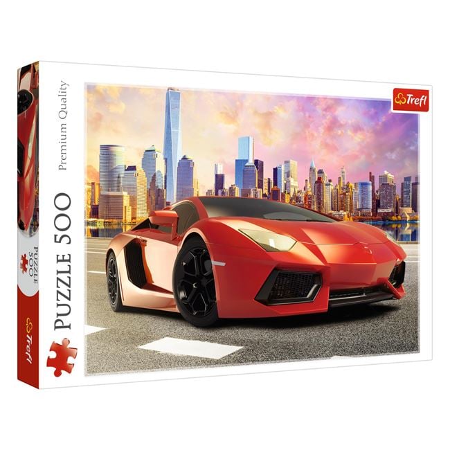 Puzzle Lamborghini Roșu 500 piese Trefl - Jumbo - Default Title [ps:2e2abc98-a837-464d-b8d8-65fc9ac50489]