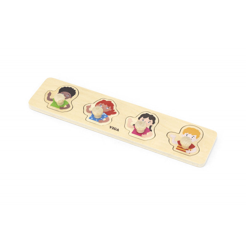 Puzzle Montessori cu maner, Culoarea pielii, Viga [ps:5b17b554-d1a3-4e32-9e6f-6f2710494f6f]