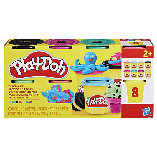 PLAY DOH SET 8 CUTII DE PLASTELINA CULORI VIBRANTE Hasbro - Default Title [ps:54c8da92-d061-4a91-9a0b-9264850b6524]