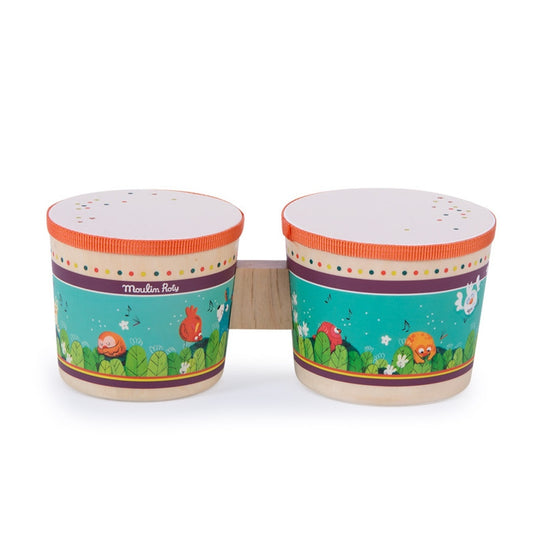Bongo Jungla Moulin Roty - Instrument Muzical din Lemn - Default Title [ps:e6195379-32e5-4ec0-8180-17a044d4b067]
