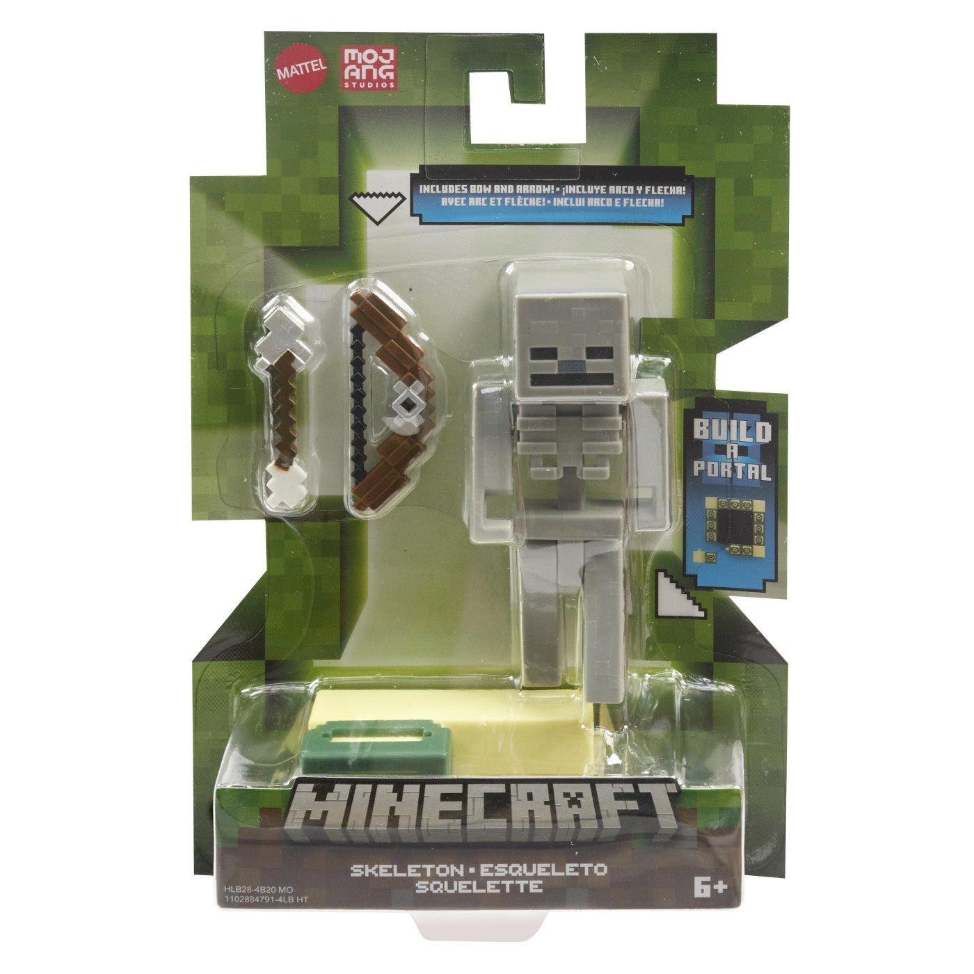 MINECRAFT CRAFT A BLOCK FIGURINA PIG 8CM Mattel - Skeleton [ps:66451819-abbd-4d8e-a59c-e7476f31405e]