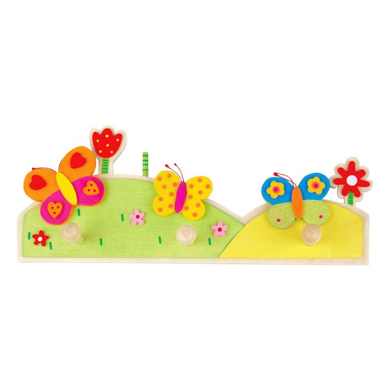 Cuier din lemn cu fluturași Fakopancs - Decor Copii - Default Title [ps:276ccc90-89d3-46a1-8730-e642b4626c11]
