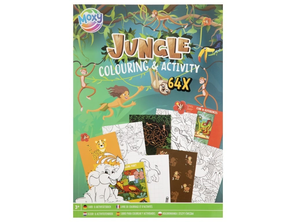 Carte de Colorat și Activități Jungla Moxy, A4, 64 pagini - Default Title [ps:cc1ca117-0169-45b9-8e84-332eda9cfff2]