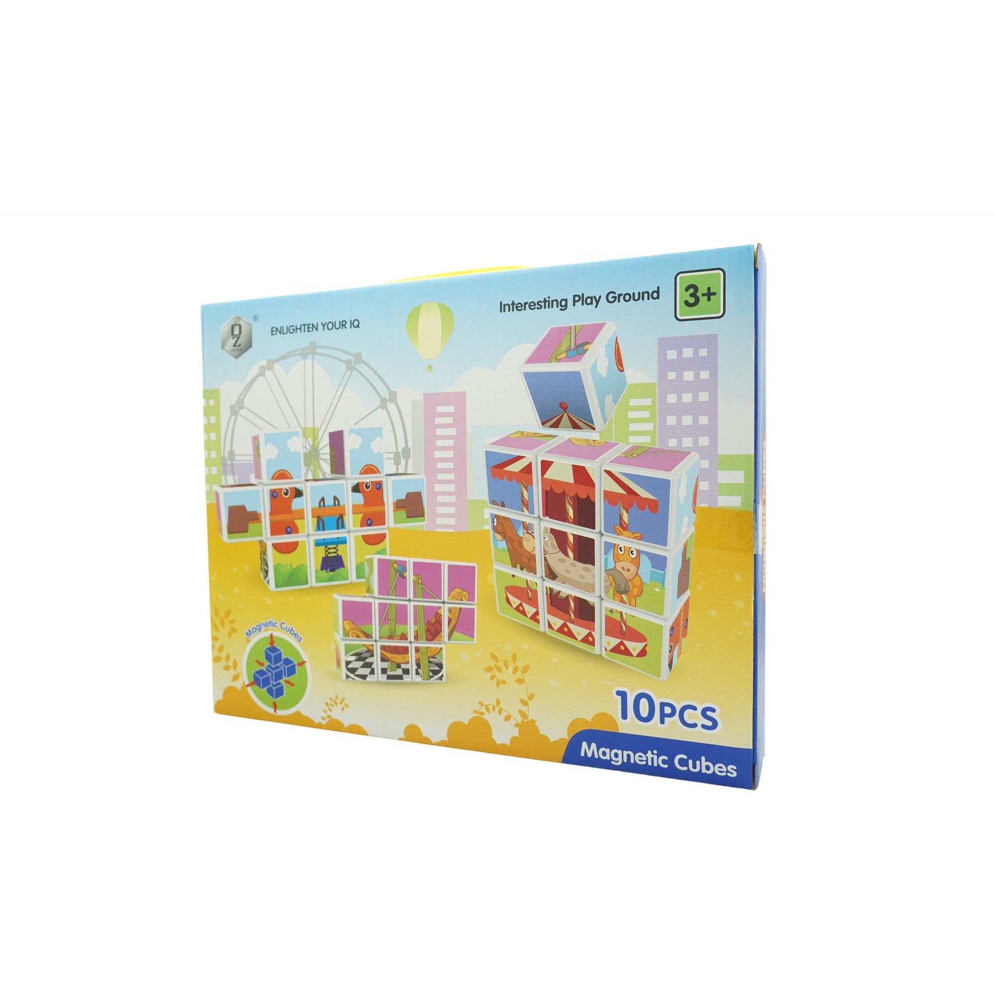 Cuburi Magnetice Flippy, 10 Piese, Puzzle Parc Distracții - Default Title [ps:19742903-246a-476c-82cc-c7562a90c4ed]