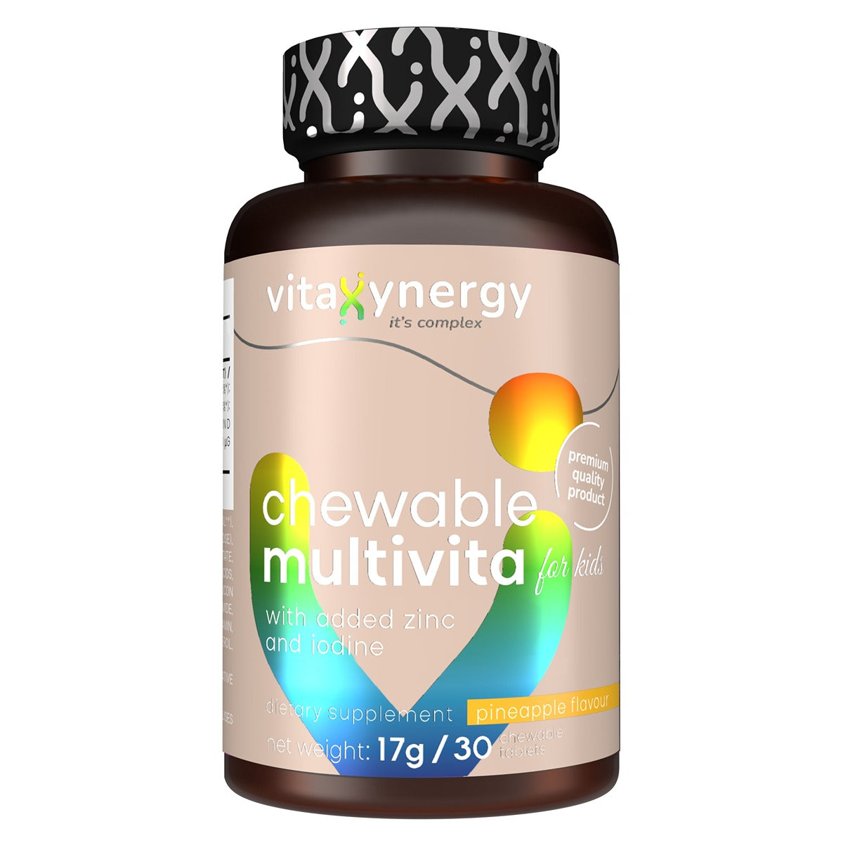 VITAXYNERGY Multivita, supliment alimentar, pentru copii, masticabile, 30 tablete, 1 buc [ps:5663db45-6072-4238-93a1-91b63c61450b]