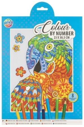 Set Colorat pe Numere Papagal, 8 Creioane, Moxy - A4 - Default Title [ps:adacf62e-1598-4fc5-a4dc-0b5ccf01791b]