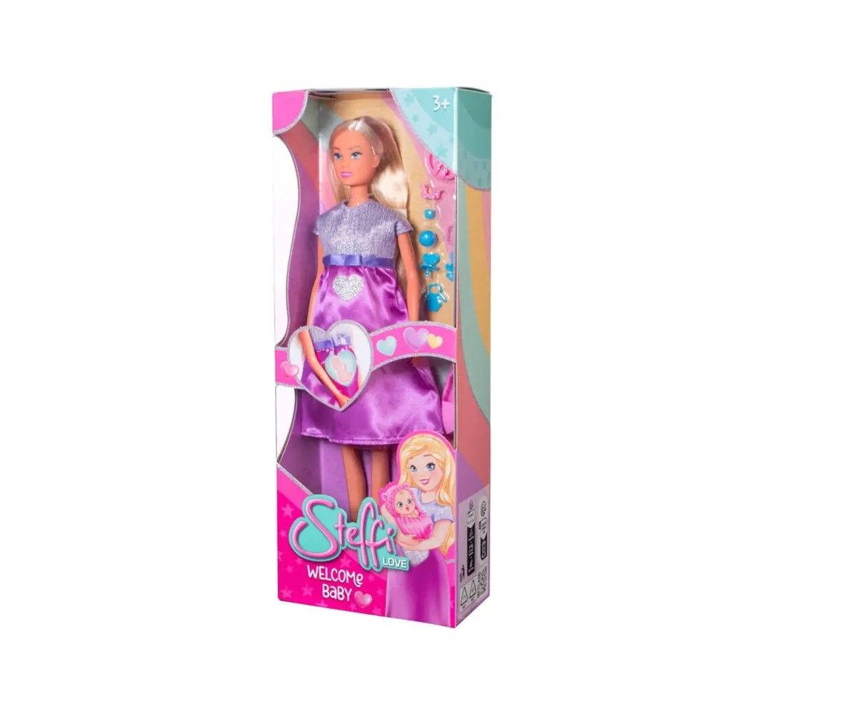 Papusa Steffi Love Insarcinata cu Accesorii - Simba - Default Title [ps:06145c3c-53db-452a-b989-7f359be71990]