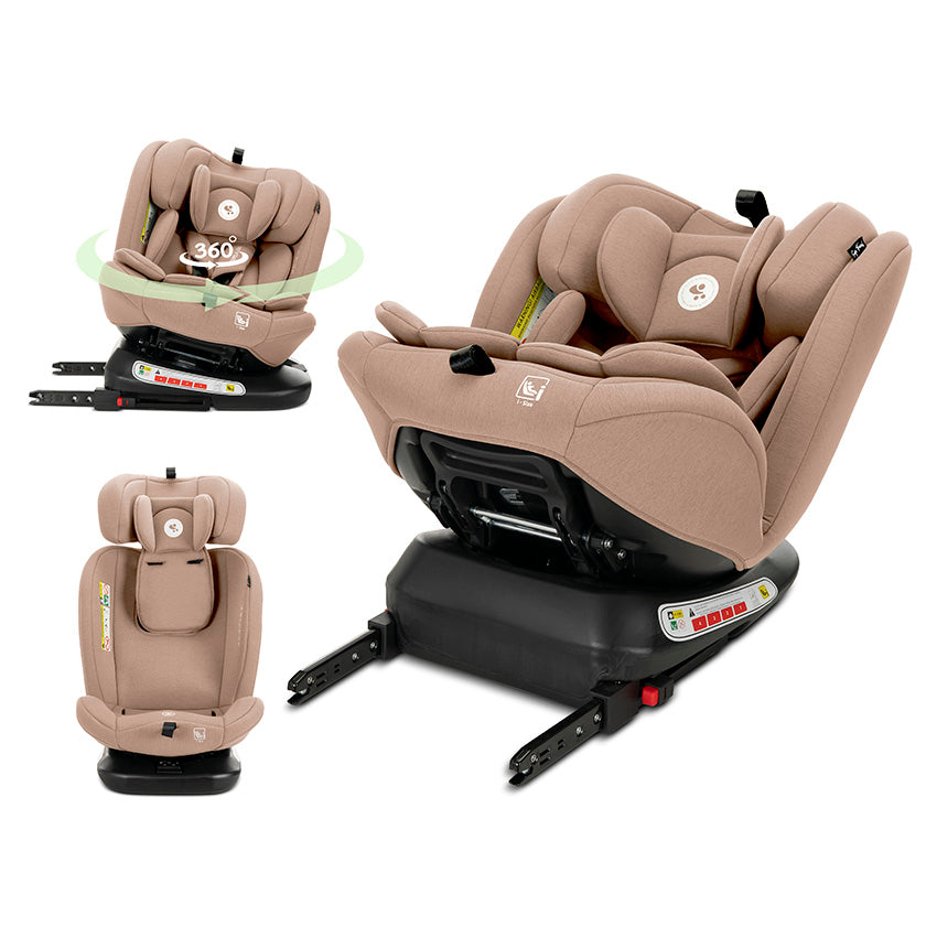 Scaun Auto Lorelli Capella i-Size, Rotativ 360°, 0-12 ani - Beige [ps:e9ccb156-b190-41b1-a46c-d94e963db314]