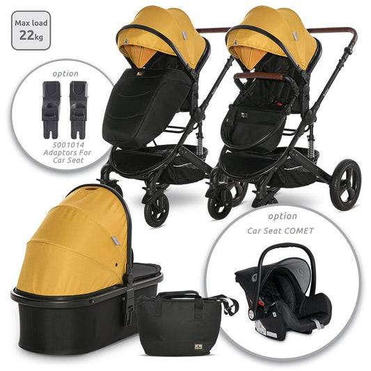 Cărucior Transformabil Lorelli Boston, 0-22 kg, Dolphin Grey - Lemmon Crry [ps:34c34762-8953-4c67-9505-5083ab5d1d04]